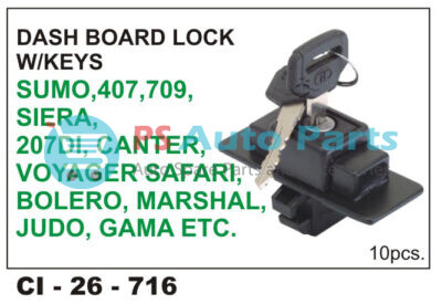 DB  LOCK W/KEY SUMO, MARSHAL, JUDO ,GAMA,TATA,MAHINDRA