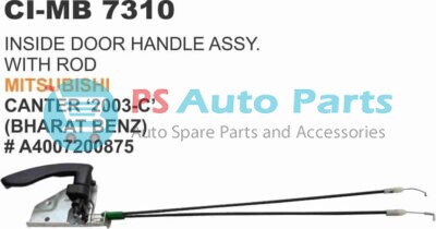 INSIDE DOOR HANDLE ASSY W/ROD MITSUBISHI CANTER 2005 (BHARAT BENZ)