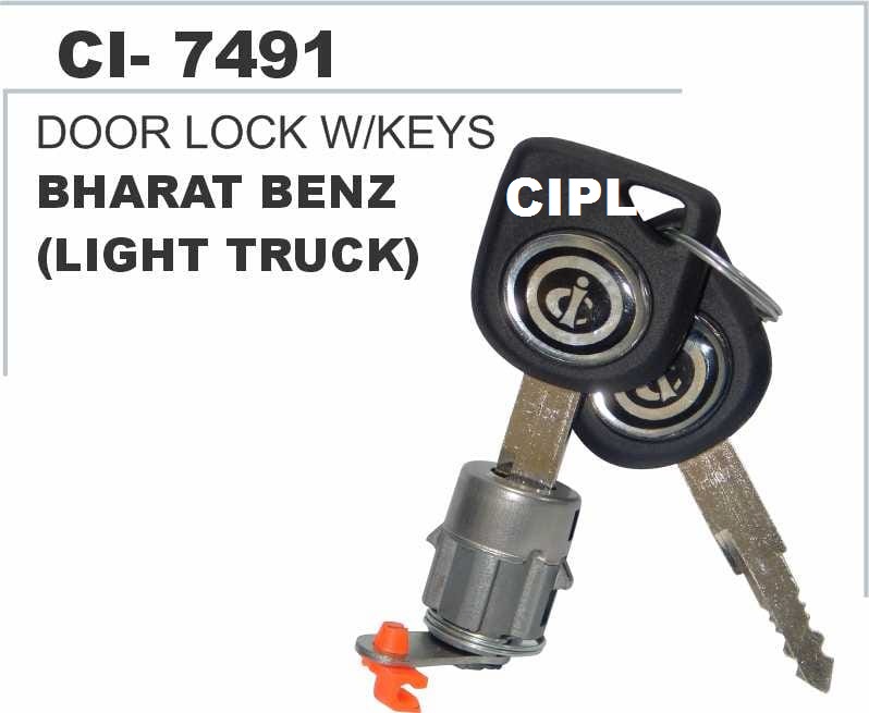 DOOR LOCK W/KEYS BHARAT BENZ (LIGHT TRUCK)