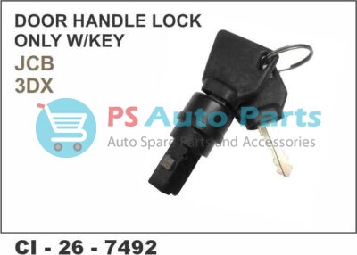 DOOR LOCK BARREL W/KEYS JCB 3DX