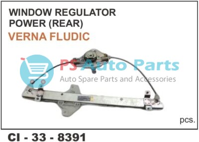 WINDOW REGULATOR ASSY VERNA FLUIDIC POWER REAR