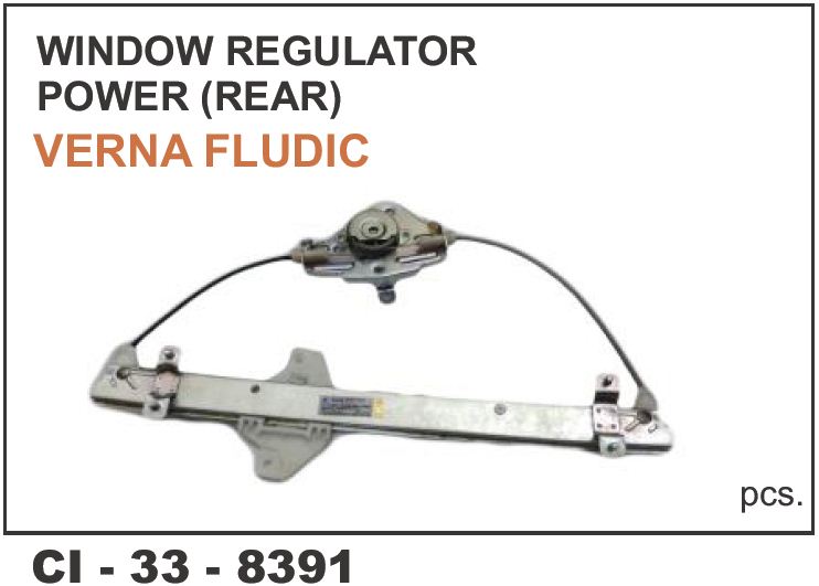 WINDOW REGULATOR ASSY VERNA FLUIDIC POWER REAR