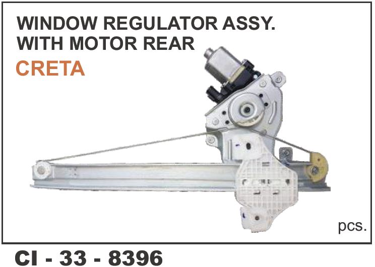 WINDOW REGULATOR ASSY CRETA W/MOTOR REAR