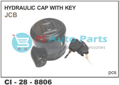 HYDRAULIC CAP W/KEY, JCB