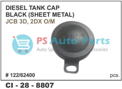 DIESEL TANK CAP BLACK SHEET JCB 3D,2DX OLD MODEL