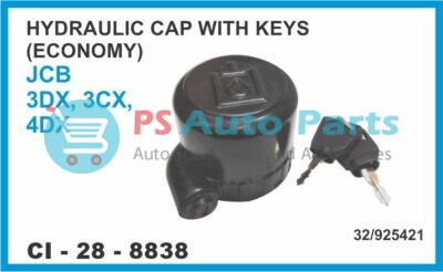 HYDRAULIC CAP WITH KEYS ( ECONOMY) JCB 3DX, 3CX, 4DX