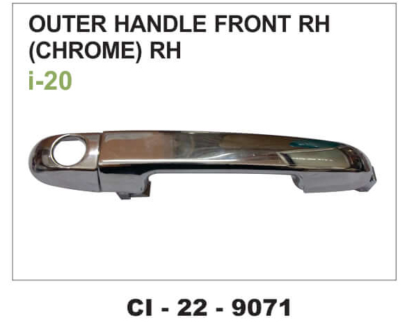 OUTER HANDLE I-20 CHROME FRONT KEYHOLE TYPE