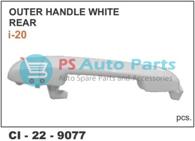 OUTER HANDLE I-20 WHITE REAR