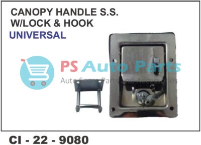CANOPY HANDLES W/LOCK &HOOK SS.UNIVERSAL