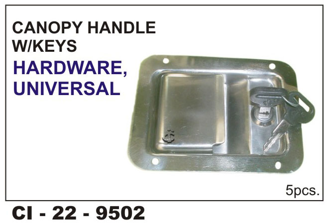 CANOPY HANDLE W/KEY UNIVERSAL
