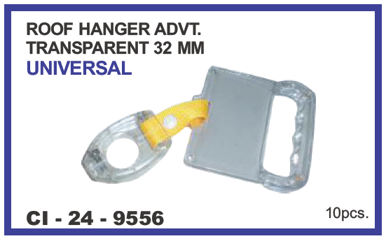 9556.png ROOF HANGER ADVT TRANSPARENT (33 MM) UNIVERSAL