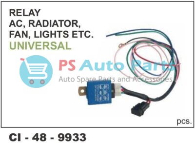 RELAY  AC, RADIATOR, FAN, LIGHTS UNIVERSAL