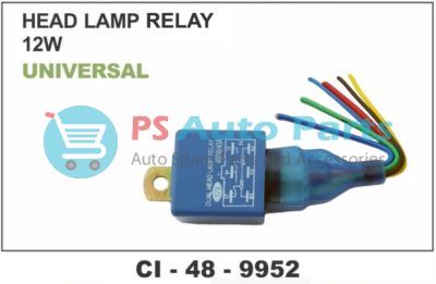 HEAD LAMP RELAY 12 VOLT UNIVERSAL TYPE