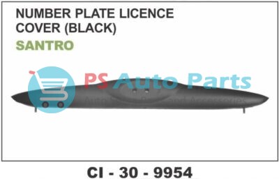NUMBER PLATE LICENCE COVER ( BLACK) SANTRO SWIFT