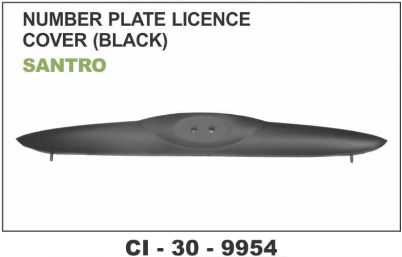 NUMBER PLATE LICENCE COVER ( BLACK) SANTRO SWIFT