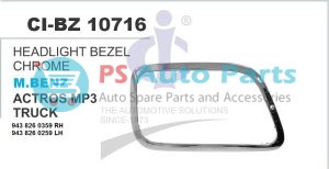10716.jpeg HEADLIGHT BEZEL CHROME MBENZ ACTROS MP3 TRUCK