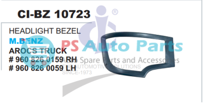 10723.png HEADLIGHT BEZEL MBENZ AROCS TRUCK