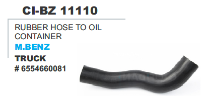 RUBBER HOSE TO OIL CONTAINER M.BENZ TRUCK