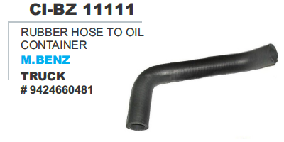 RUBBER HOSE TO OIL CONTAINER M.BENZ TRUCK