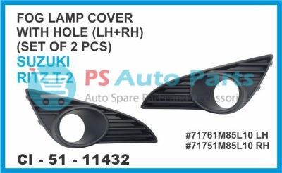 FOG LAMP COVER WITH HOLE ( LH+RH) SET OF 2 PCS SUZUKI RITZ T-2