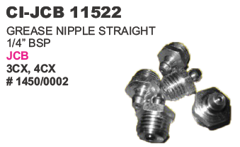 GREASE NIPPLE STRAIGHT 1/4
