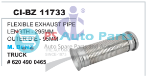 FLEXIBLE EXHAUST PIPE LENGTH-295MM OUTER DIE-95MM MBENZ TRUCK