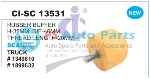 "RUBBER BUFFER H-32MM, DIE-40MM THREAD LENGTH-20MM SCANIA TRUCK"
