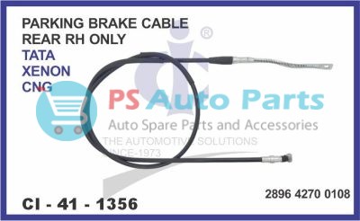 1356.jpeg PARKING BRAKE CABLE REAR (RH) TATA XENON CNG
