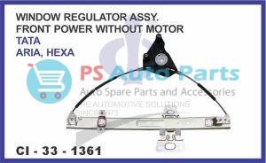 1361.jpeg "WINDOW REGULATOR ASSY FRONT POWER WITHOUT MOTOR TATA ARIA, HEXA"