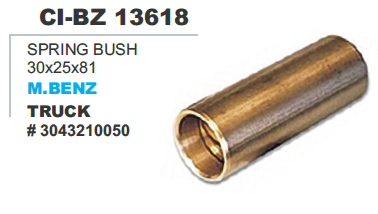 SPRING BUSH 30X25X81 M.BENZ TRUCK