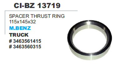SPACER THRUST RING 115X145X32 M.BENZ TRUCK