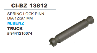 SPRING LOCK PINN DIA 12X97 MM M.BENZ TRUCK