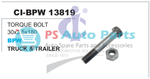 TORQUE BOLT 30x3.5x180 BPW TRUCK & TRAILER