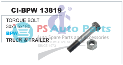 TORQUE BOLT 30x3.5x180 BPW TRUCK & TRAILER