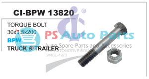 TORQUE BOLT 30x3.5x200 BPW TRUCK & TRAILER