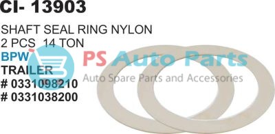 SHAFT SEAL RING NYLON 2 PCS 14 TON BPW TRAILER