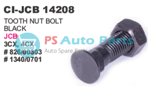 "TOOTH NUT BOLT BLACK J C B 3CX,4CX"