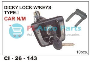 DICKY LOCK W/KEY CAR TYPE-1