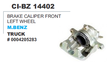 BRAKE CALIPER FRONT LH WHEEL M.BENZ TRUCK