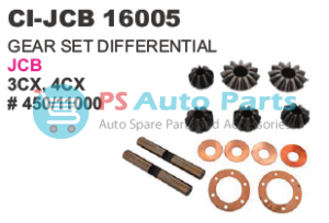 "GEAR SET DIFFERENTIAL J C B 3CX,4CX"