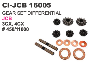 "GEAR SET DIFFERENTIAL J C B 3CX,4CX"