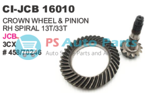 CROWN WHEEL & PINION RH SPIRAL 13T/33T J C B 3CX