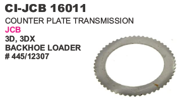 "COUNTER PLATE TRANSMISSION J C B 3D,3DX,BACKHOE LOADER"