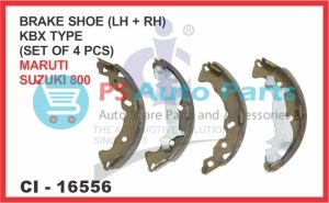 BRAKE SHOE KBX TYPE ( LH + RH) (SET OF 4 PCS) MARUTI SUZUKI 800