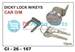 DICKY LOCK W/KEY O/M CAR ( DISCON )