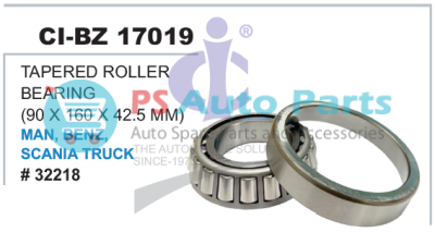 "TAPERED ROLLER BEARING (90 X 160 X 42.5 MM) MAN, BENZ, SCANIA TRUCK "