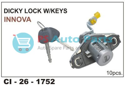 DICKEY LOCK W/KEYS INNOVA.