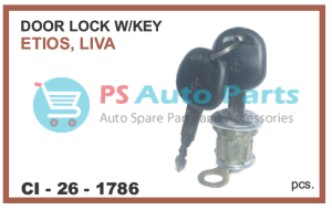 "DOOR LOCK W/KEYS ETIOS, LIVA"
