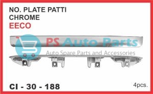 NUMBER PLATE PATTI EECO CHROME