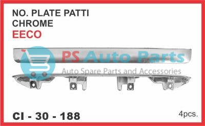 NUMBER PLATE PATTI EECO CHROME